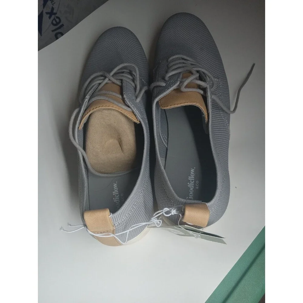 Goodfellow & Co Men's Kev Knit Dress Shoes in Gray, size 9.5